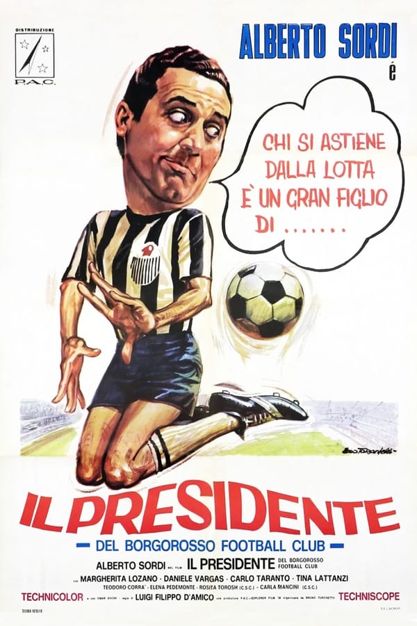 Il presidente del Borgorosso Football Club (1970)